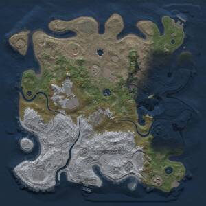 Thumbnail Rust Map: Procedural Map, Size: 4000, Seed: 956006811, 17 Monuments