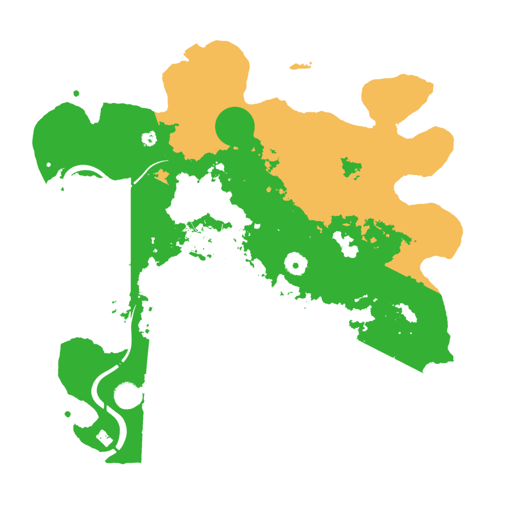 Biome Rust Map: Procedural Map, Size: 3500, Seed: 317001174