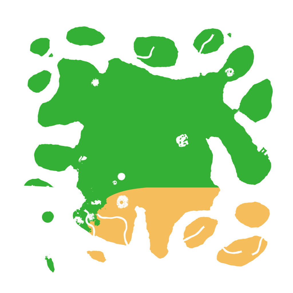 Biome Rust Map: Procedural Map, Size: 3500, Seed: 54325