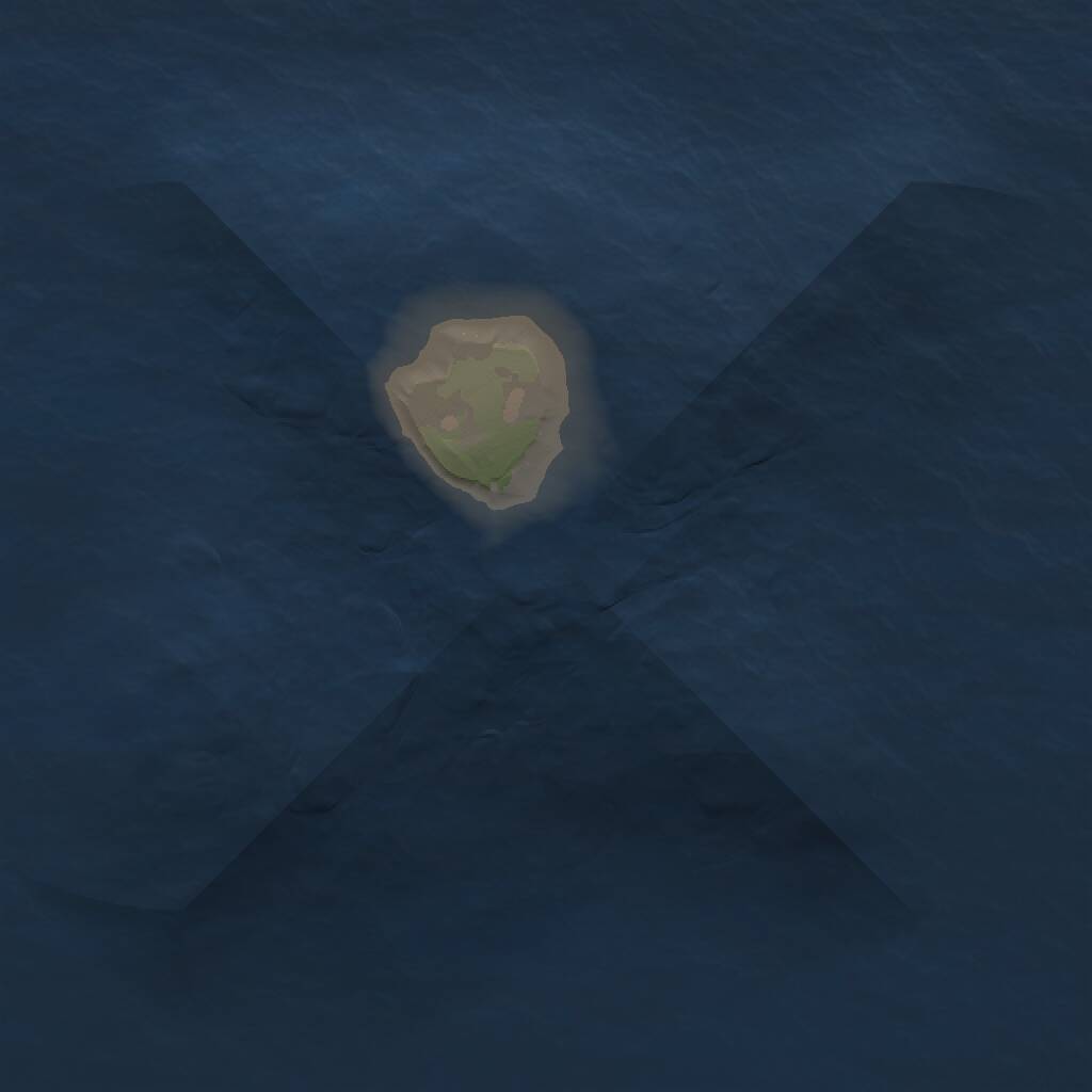 Rust Map: Procedural Map, Size: 1000, Seed: 1543, 1 Monuments