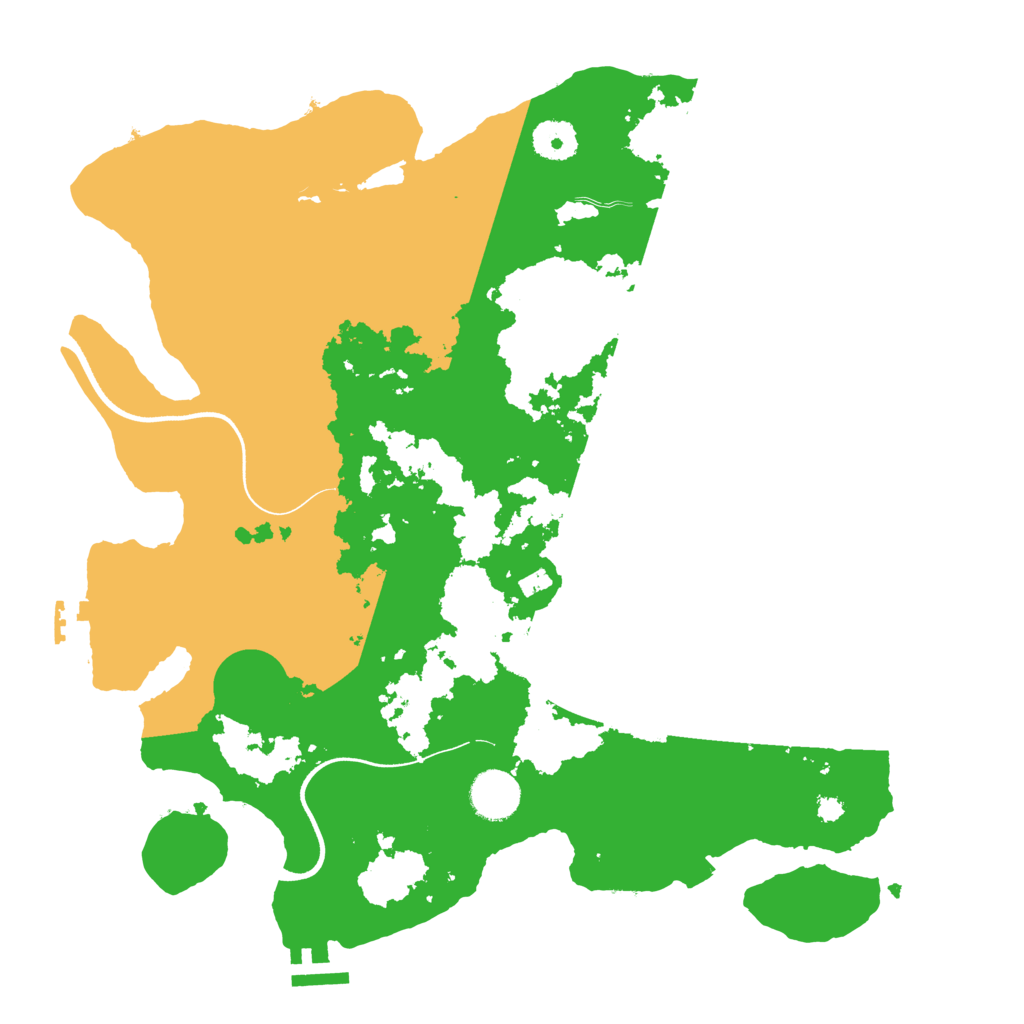 Biome Rust Map: Procedural Map, Size: 3600, Seed: 879457839