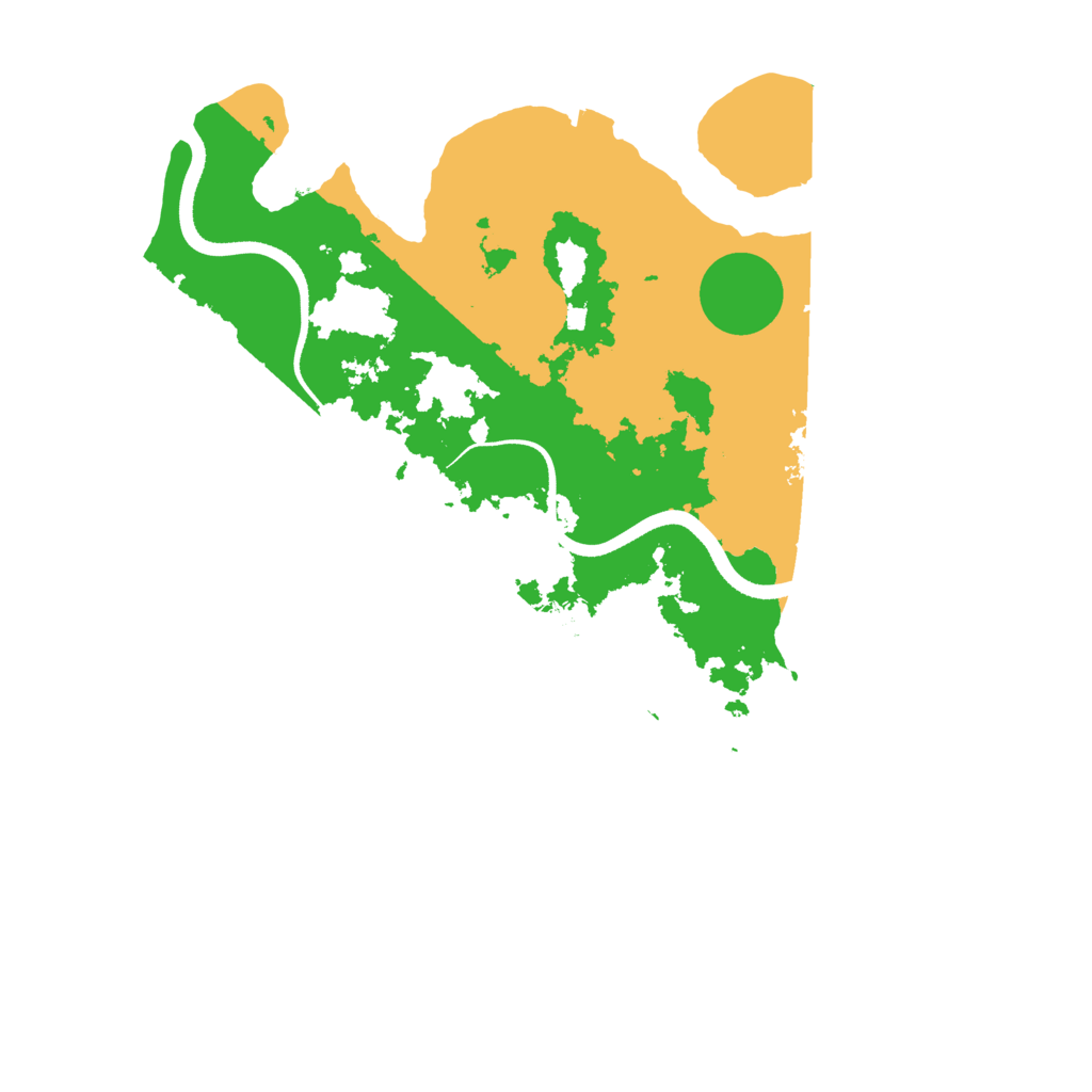 Biome Rust Map: Procedural Map, Size: 3500, Seed: 2023807450