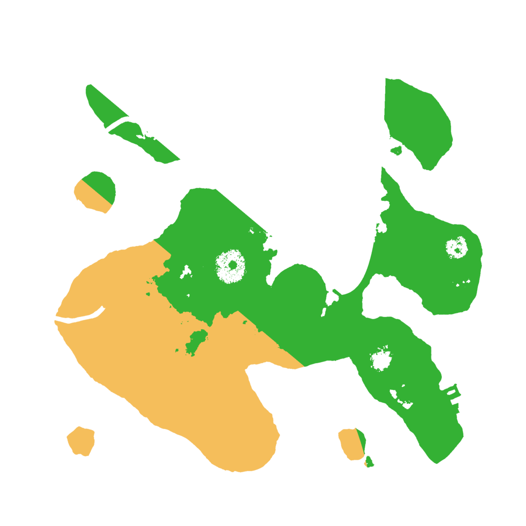 Biome Rust Map: Procedural Map, Size: 2500, Seed: 19216811