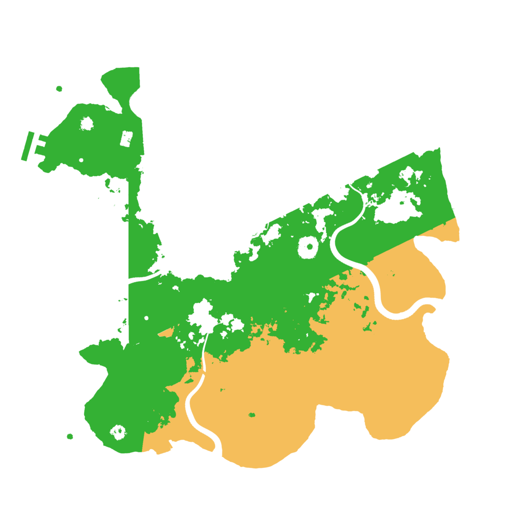 Biome Rust Map: Procedural Map, Size: 3500, Seed: 542021403