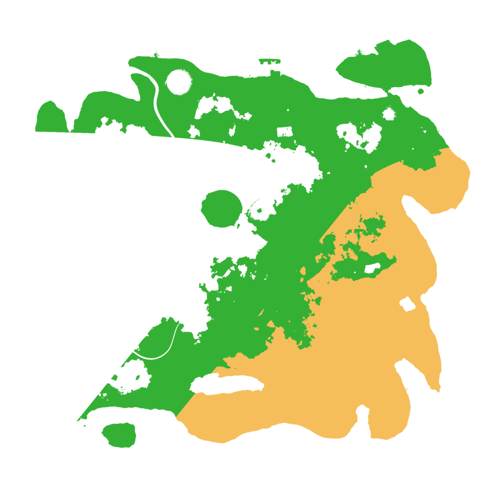 Biome Rust Map: Procedural Map, Size: 3500, Seed: 634122