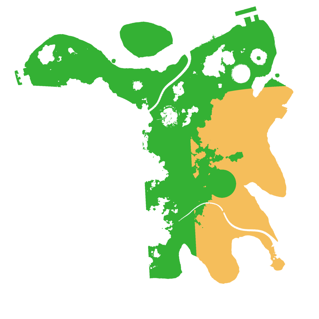 Biome Rust Map: Procedural Map, Size: 3000, Seed: 122727848