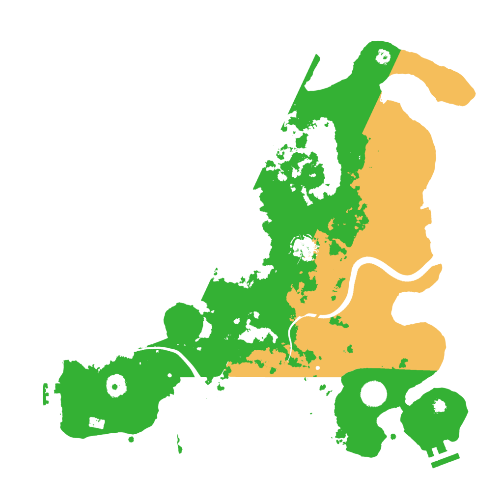 Biome Rust Map: Procedural Map, Size: 3500, Seed: 5242661