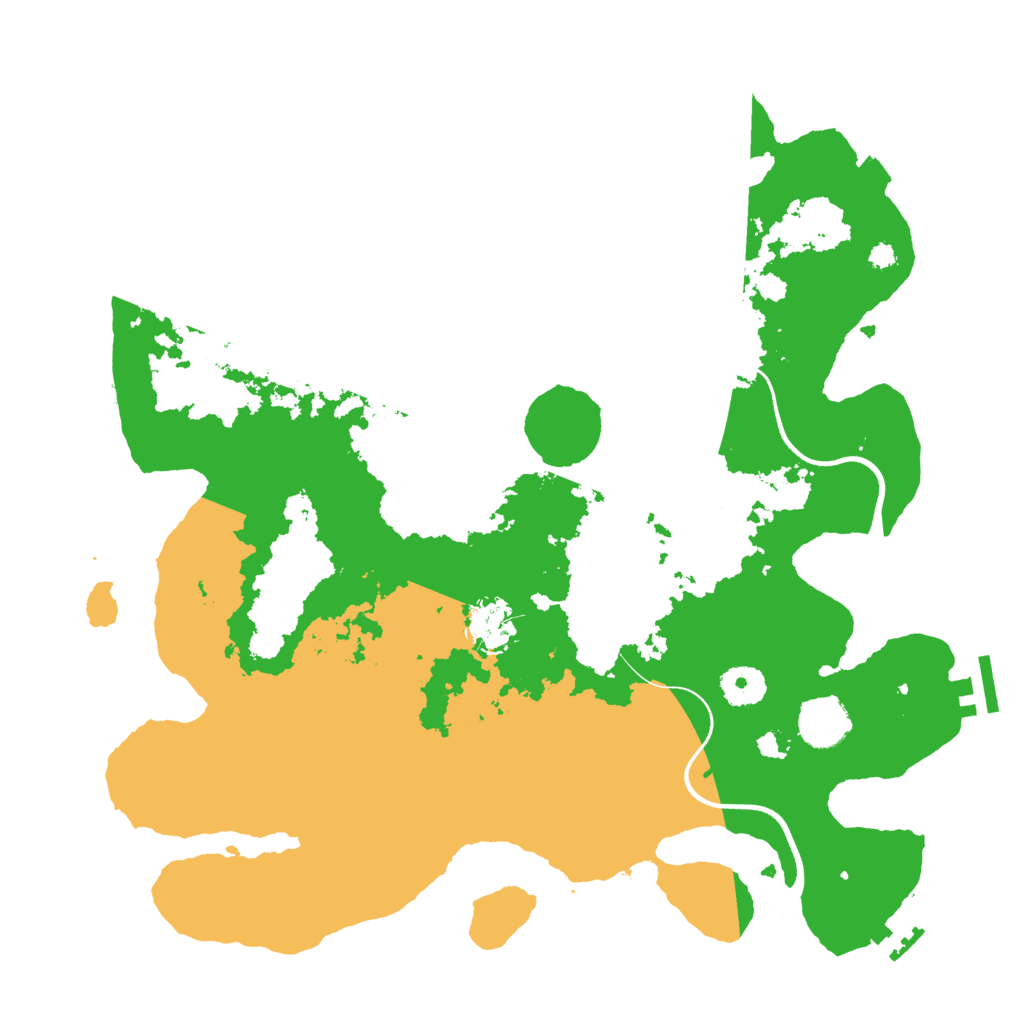 Biome Rust Map: Procedural Map, Size: 3600, Seed: 2131764