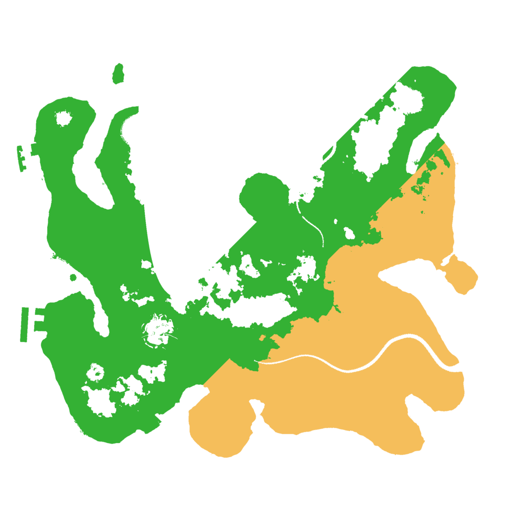 Biome Rust Map: Procedural Map, Size: 3000, Seed: 1233224