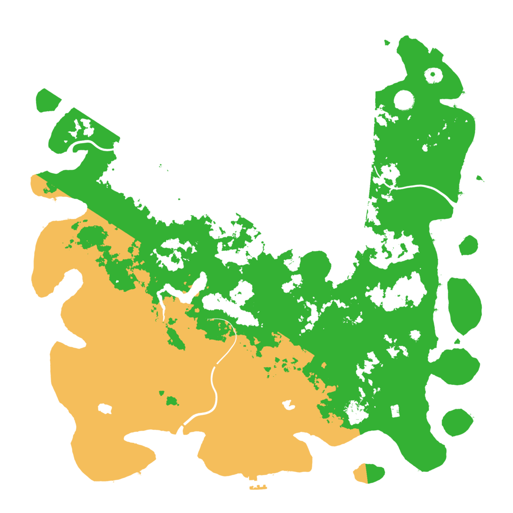 Biome Rust Map: Procedural Map, Size: 4500, Seed: 26221
