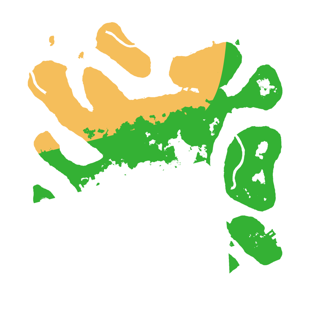 Biome Rust Map: Procedural Map, Size: 3000, Seed: 836424095