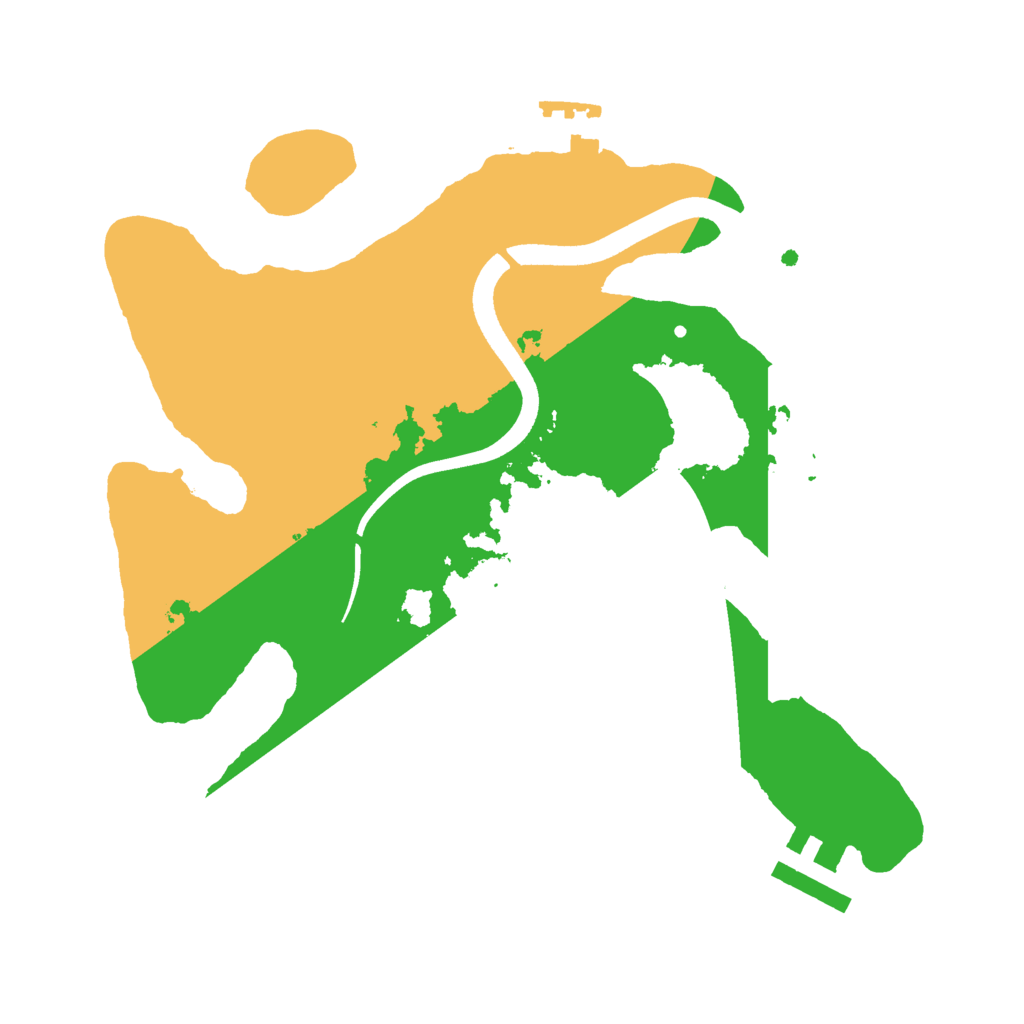 Biome Rust Map: Procedural Map, Size: 2500, Seed: 1617968263