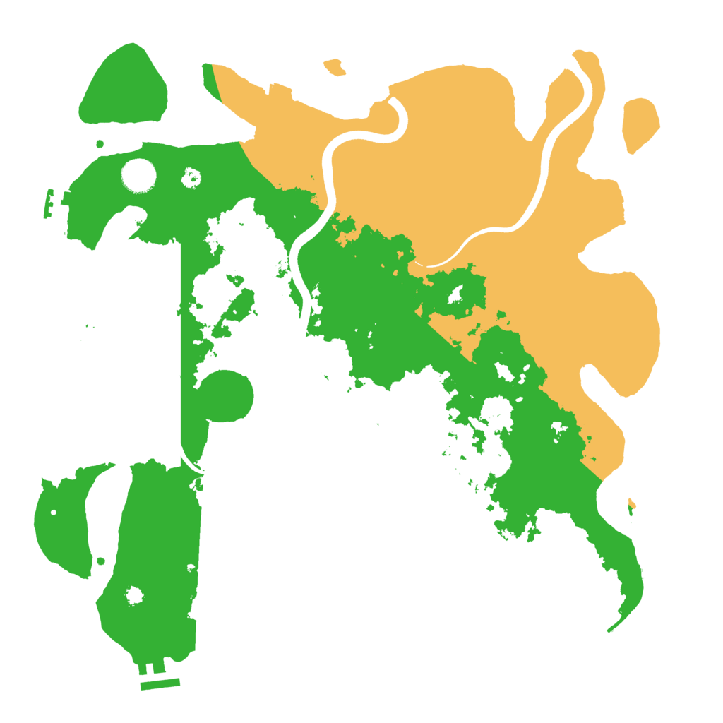 Biome Rust Map: Procedural Map, Size: 3700, Seed: 2039095483