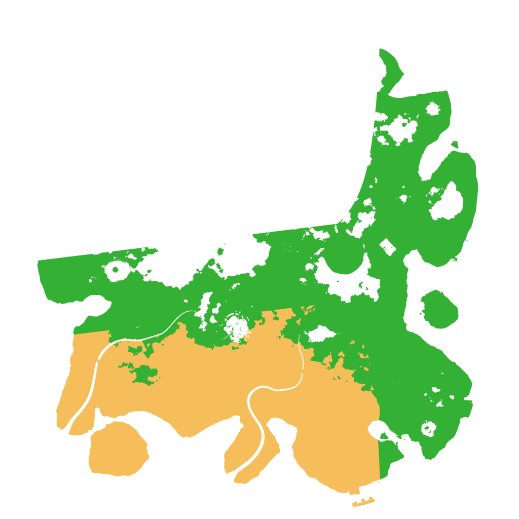Biome Rust Map: Procedural Map, Size: 3500, Seed: 9988999