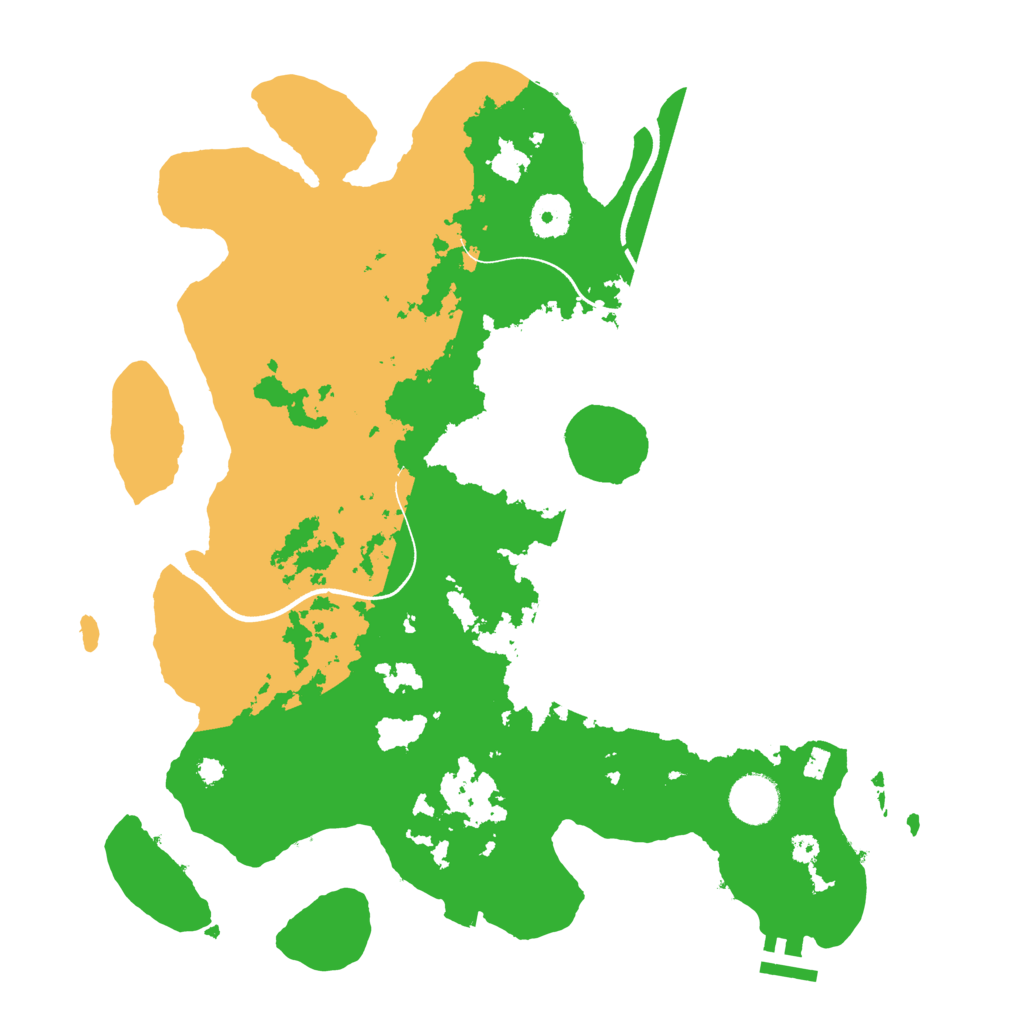 Biome Rust Map: Procedural Map, Size: 3600, Seed: 89148966