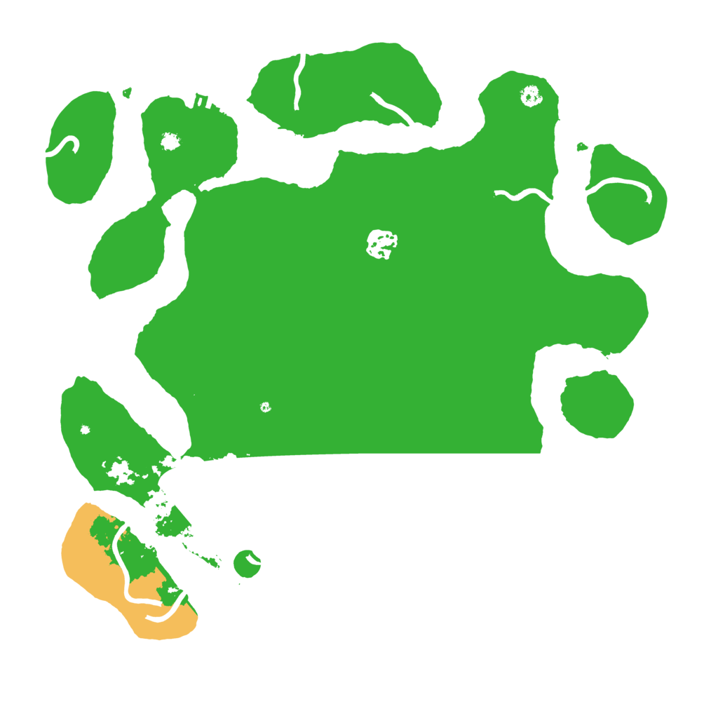 Biome Rust Map: Procedural Map, Size: 3500, Seed: 301394245