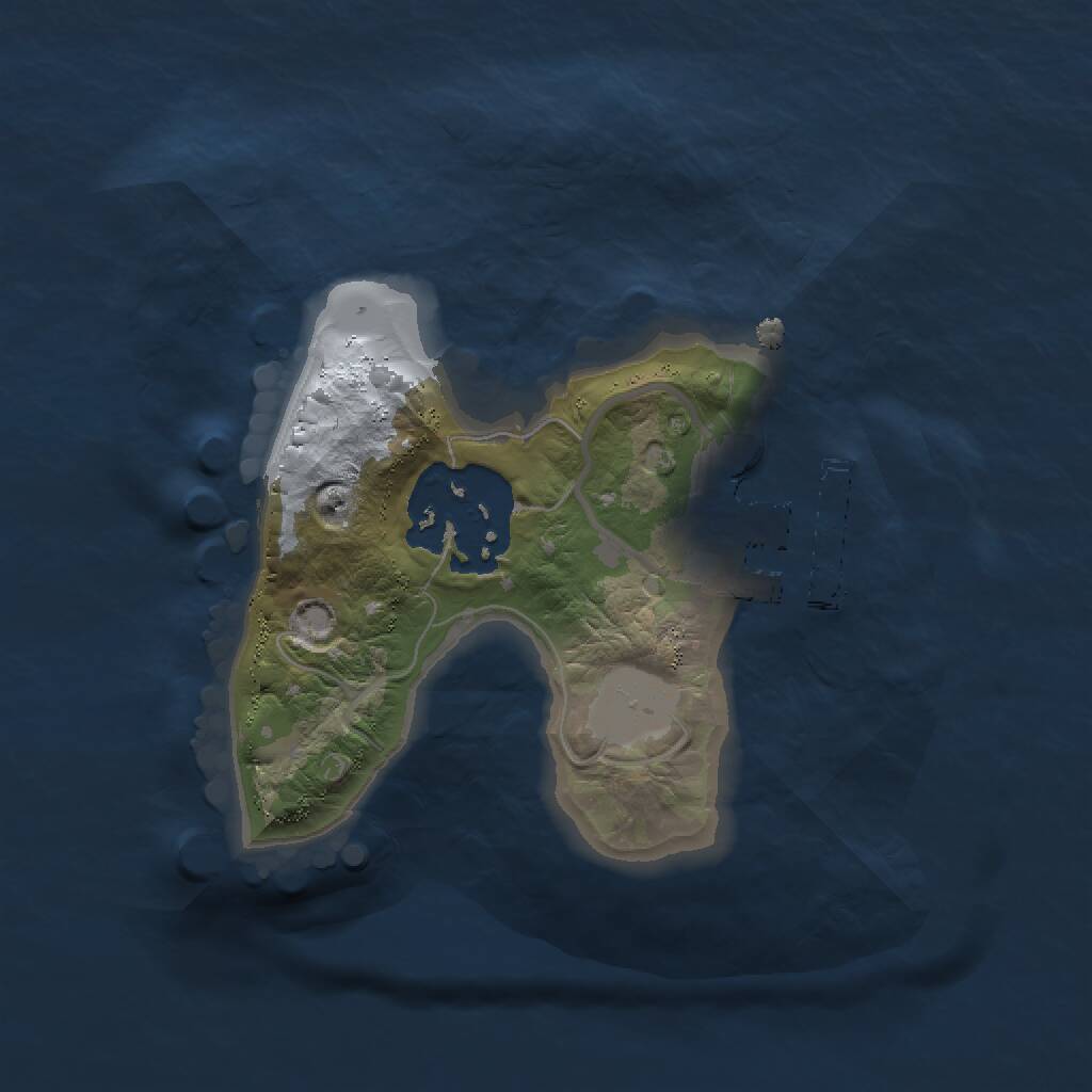 Rust Map: Procedural Map, Size: 1500, Seed: 116, 3 Monuments