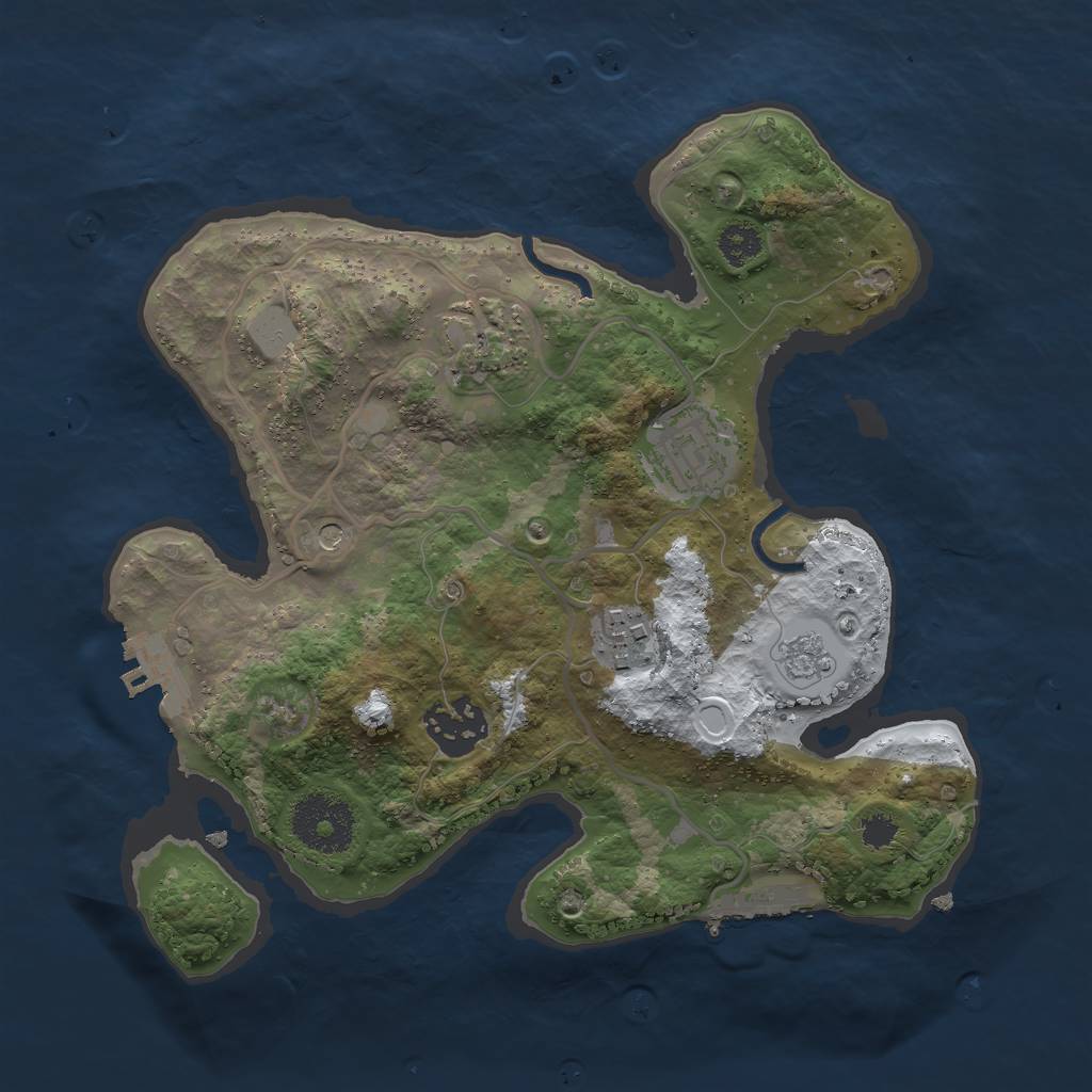 Rust Map: Procedural Map, Size: 2700, Seed: 4, 13 Monuments