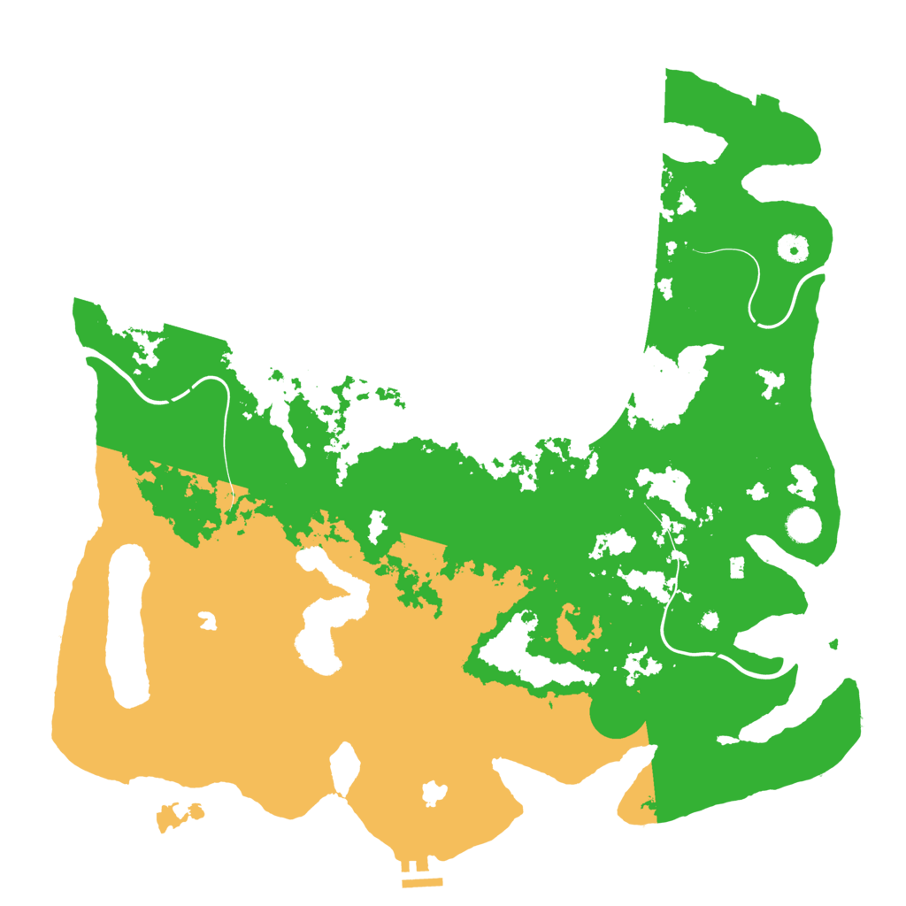 Biome Rust Map: Procedural Map, Size: 4500, Seed: 836496049