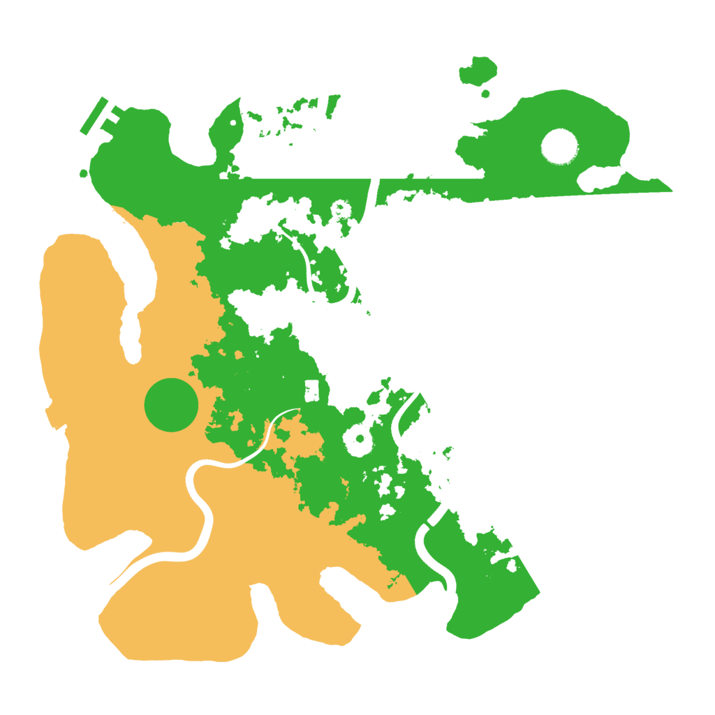 Biome Rust Map: Procedural Map, Size: 3500, Seed: 1640