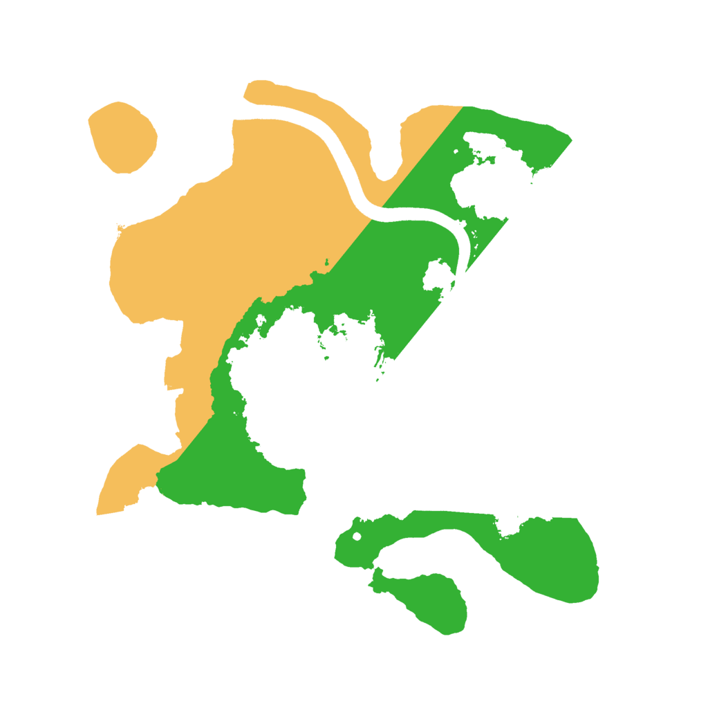 Biome Rust Map: Procedural Map, Size: 2500, Seed: 45000