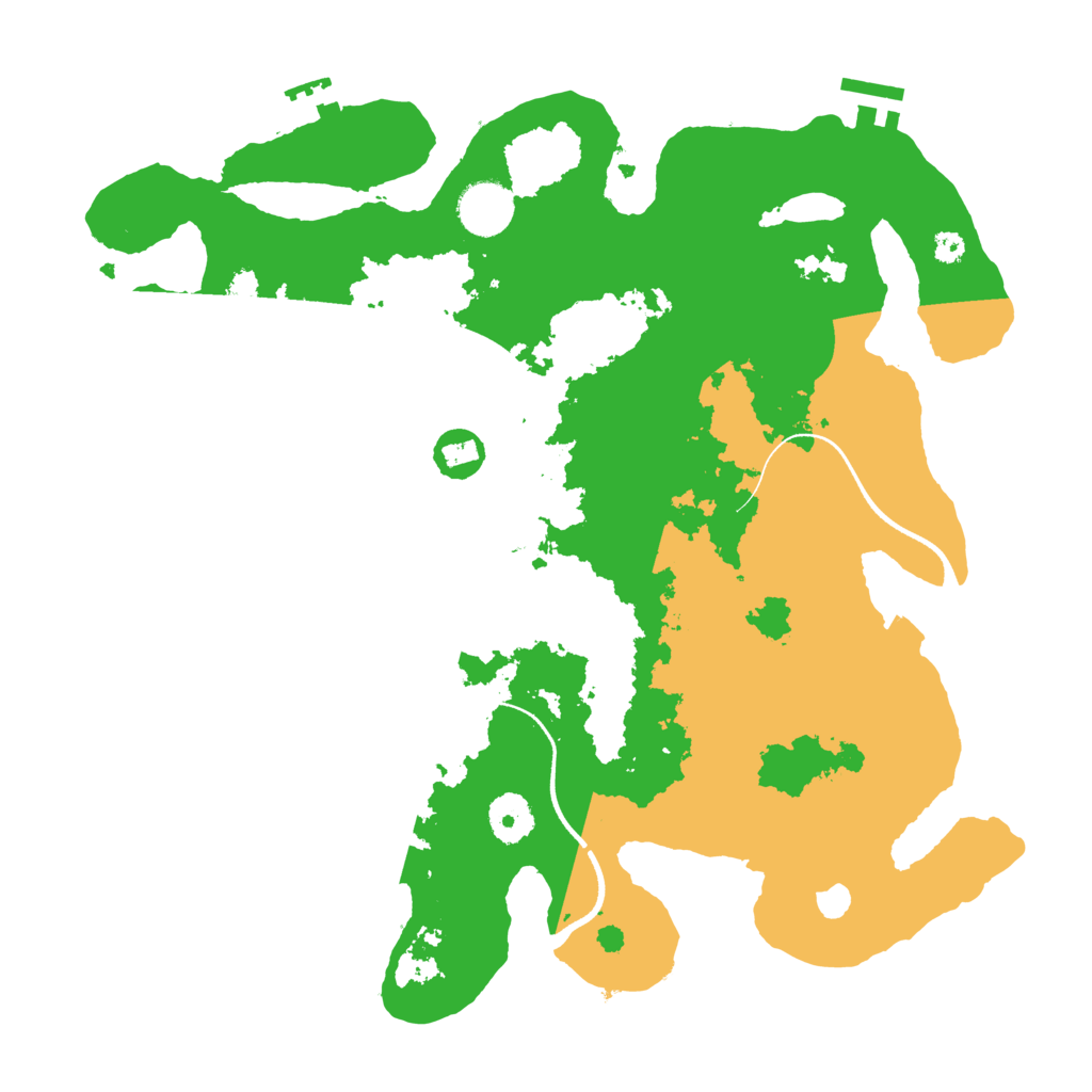 Biome Rust Map: Procedural Map, Size: 3500, Seed: 2127066062