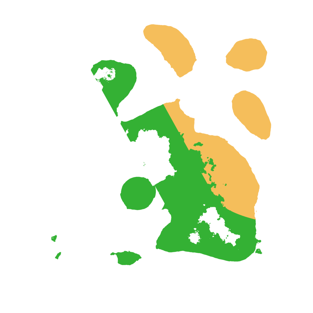 Biome Rust Map: Procedural Map, Size: 2500, Seed: 12321111