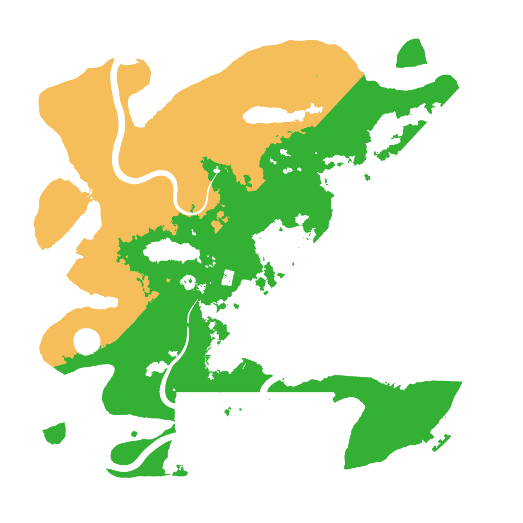 Biome Rust Map: Procedural Map, Size: 3500, Seed: 2645683