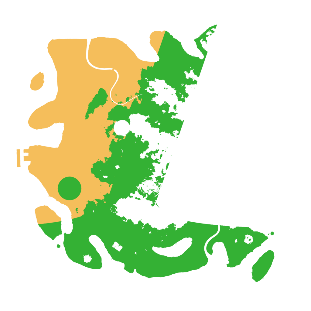 Biome Rust Map: Procedural Map, Size: 3500, Seed: 105861805