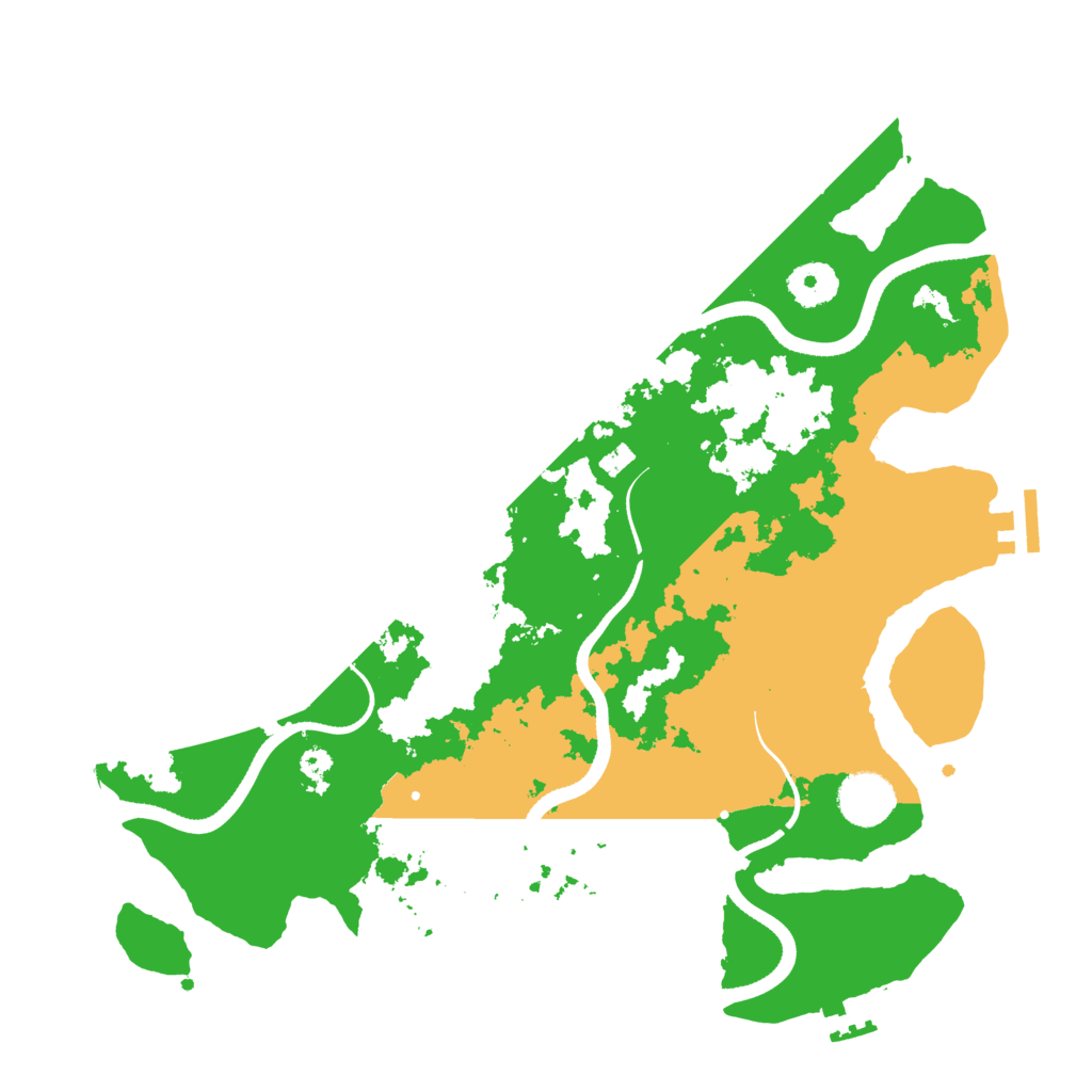 Biome Rust Map: Procedural Map, Size: 3500, Seed: 1414222