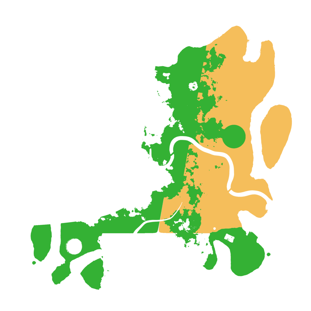 Biome Rust Map: Procedural Map, Size: 3500, Seed: 857142384