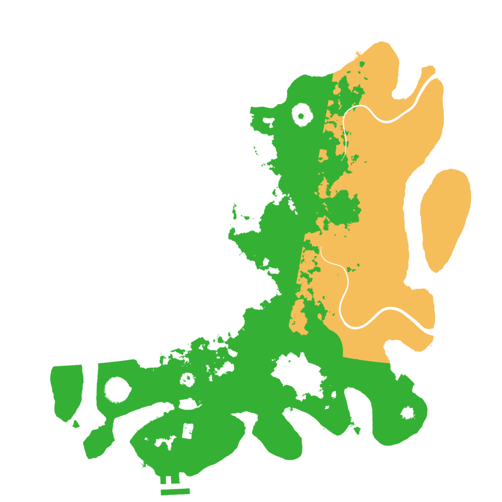 Biome Rust Map: Procedural Map, Size: 3500, Seed: 857142384