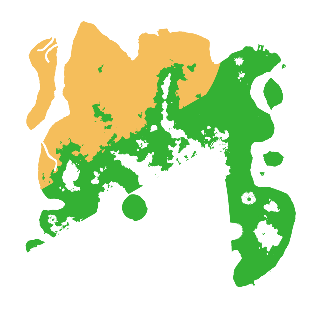 Biome Rust Map: Procedural Map, Size: 3500, Seed: 139621425