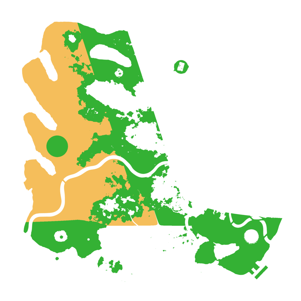 Biome Rust Map: Procedural Map, Size: 3700, Seed: 121534637