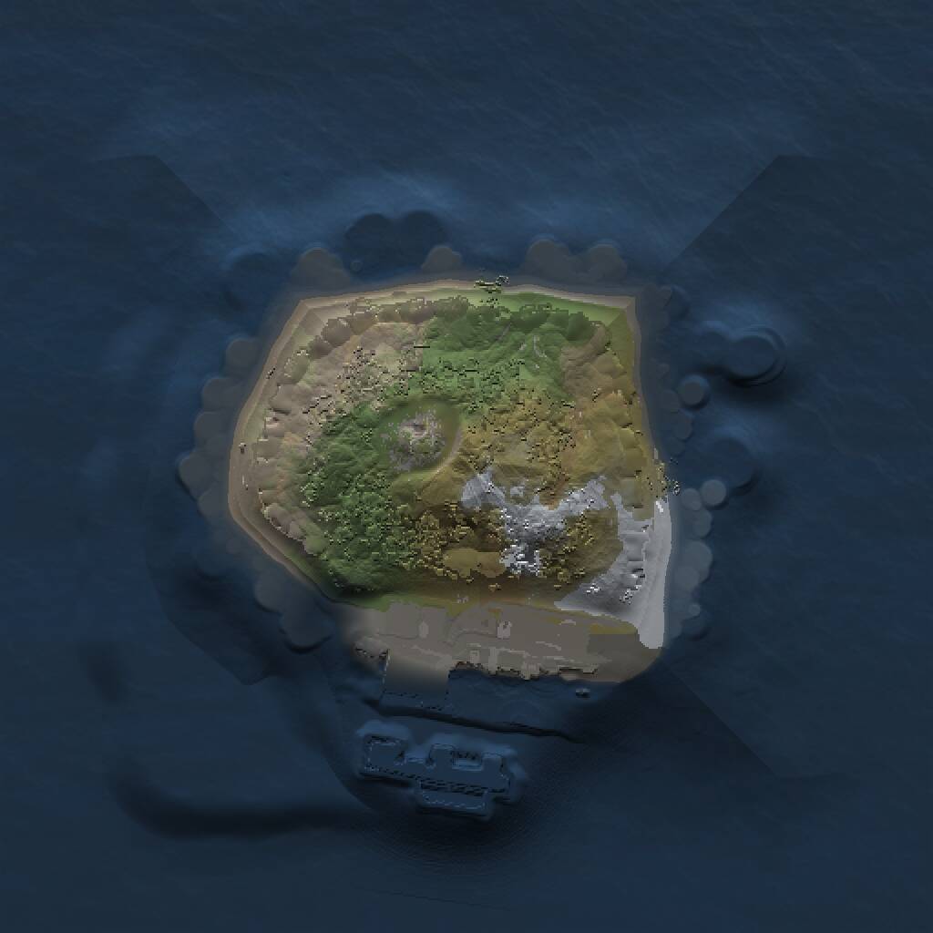 Rust Map: Procedural Map, Size: 1000, Seed: 20091996, 2 Monuments