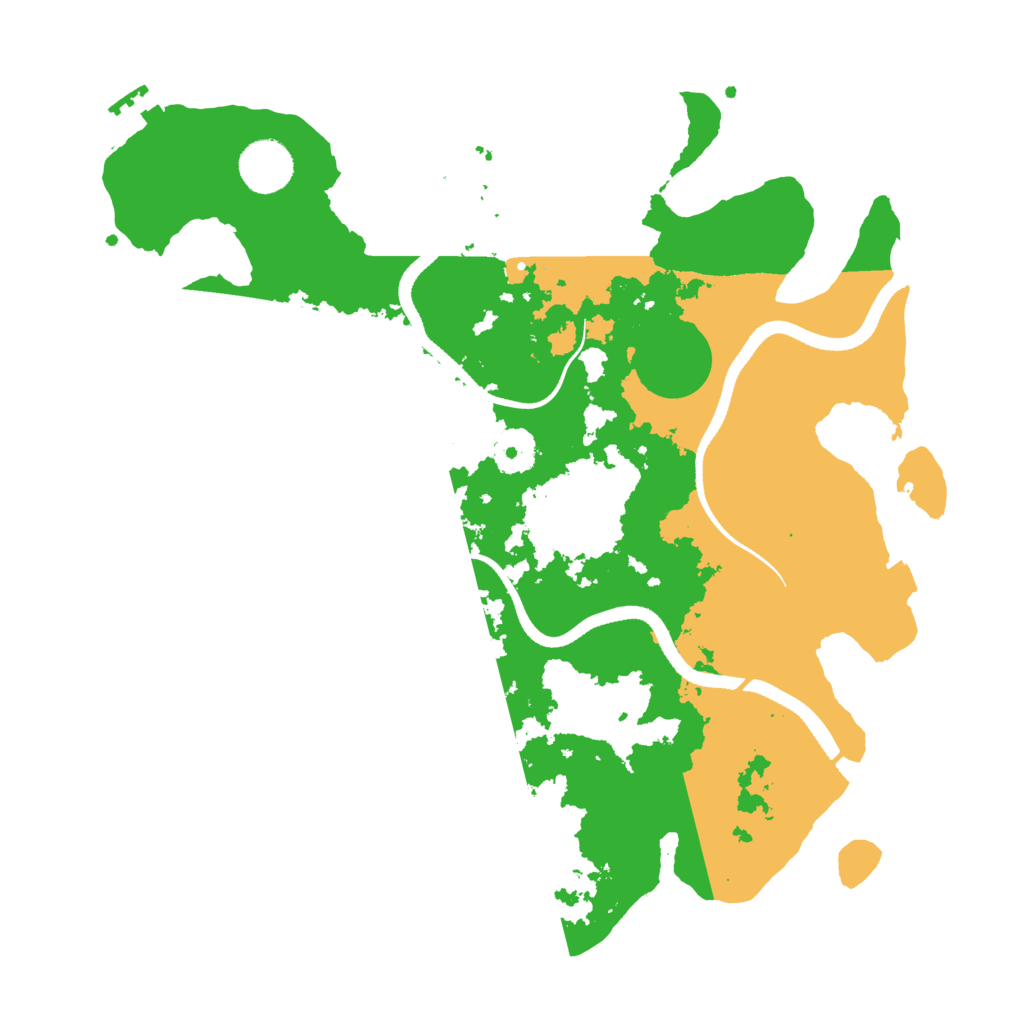 Biome Rust Map: Procedural Map, Size: 3500, Seed: 642783