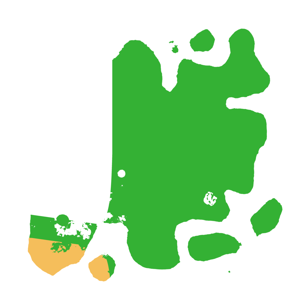 Biome Rust Map: Barren, Size: 3500, Seed: 8823125