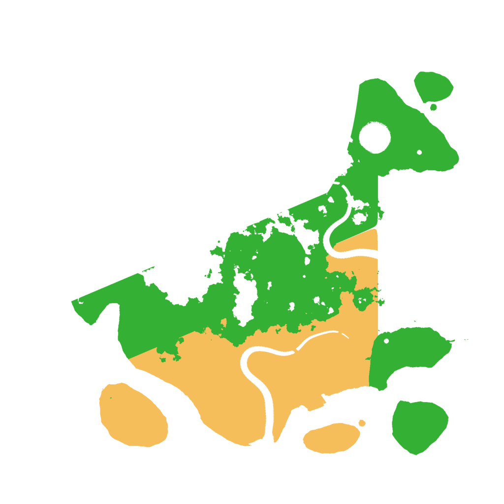 Biome Rust Map: Procedural Map, Size: 3000, Seed: 7393