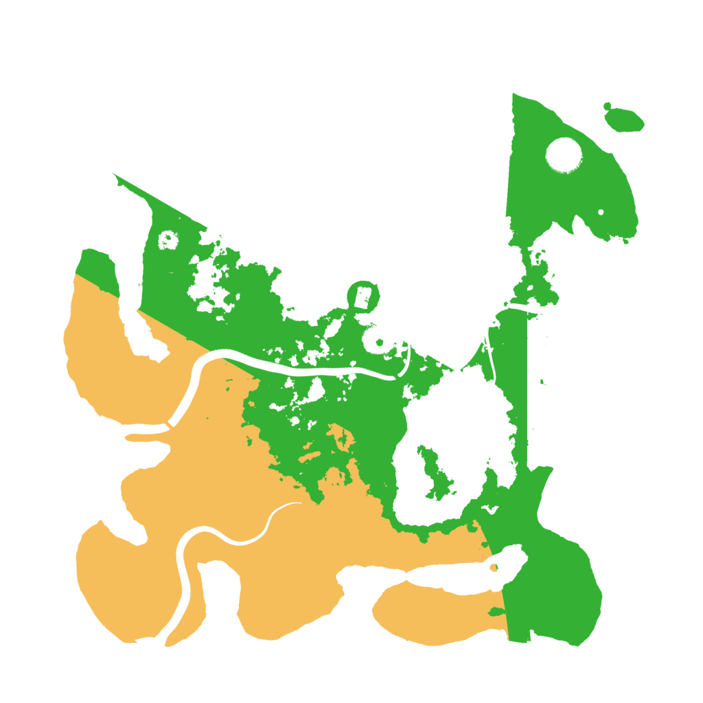 Biome Rust Map: Procedural Map, Size: 3500, Seed: 222776627