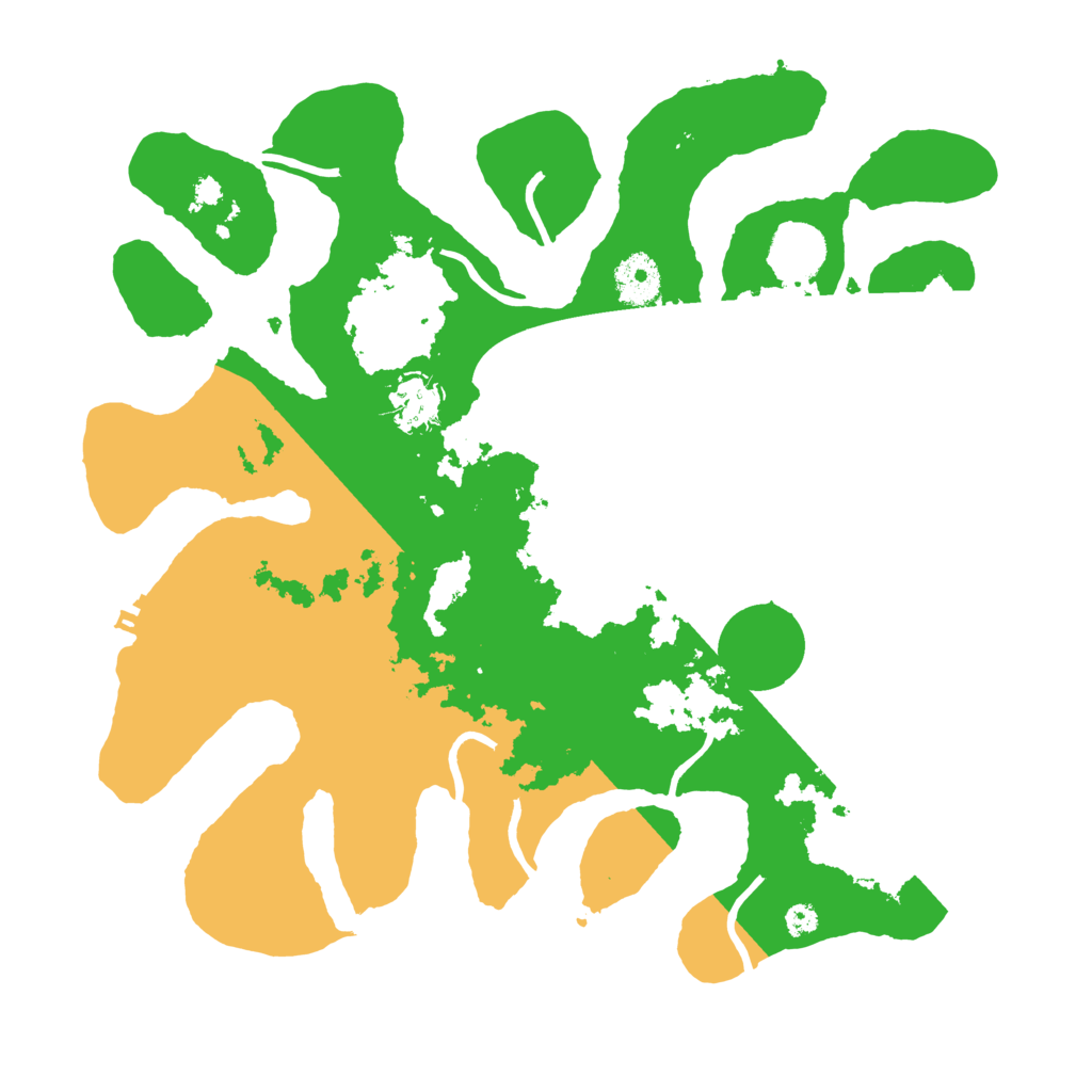 Biome Rust Map: Procedural Map, Size: 3500, Seed: 165801559