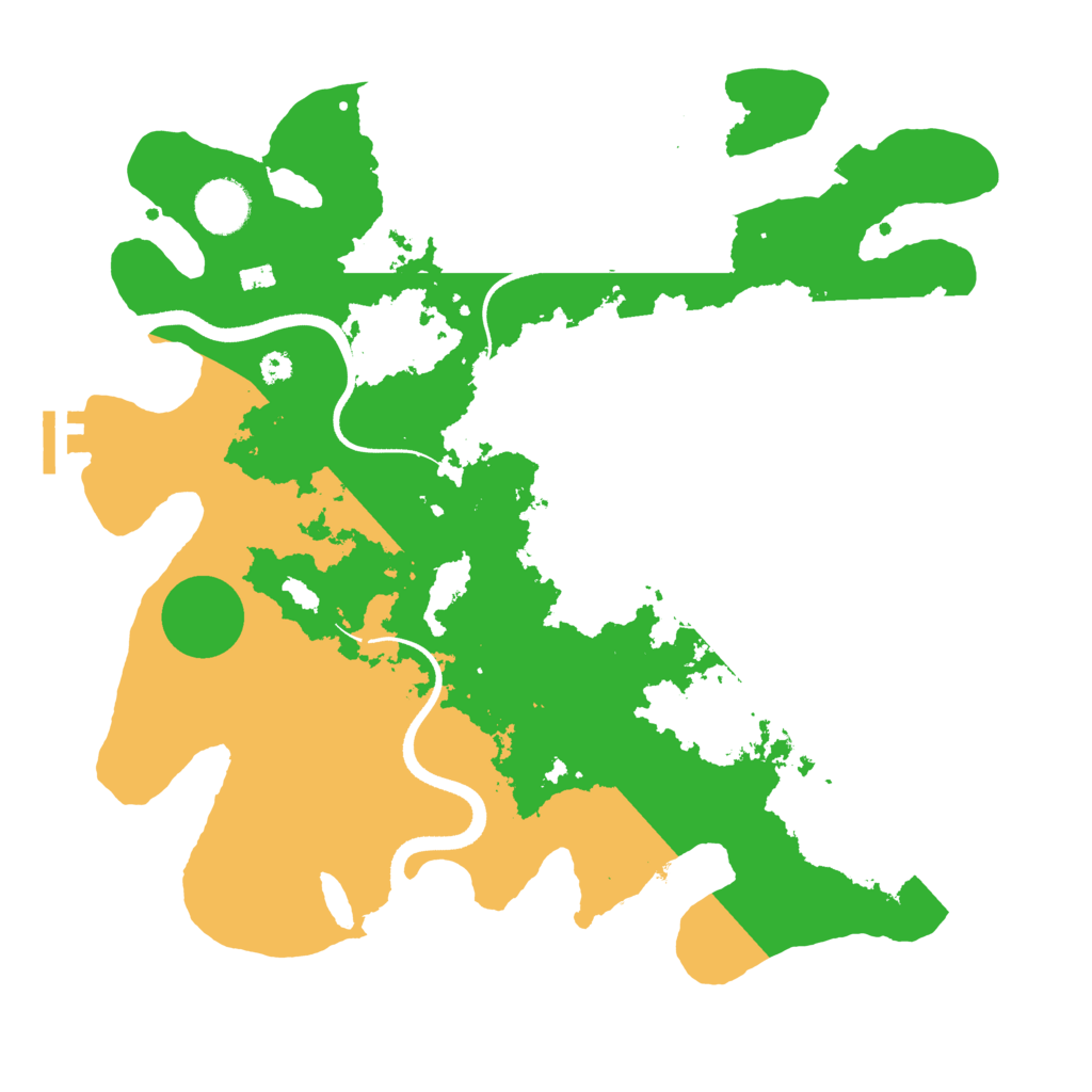 Biome Rust Map: Procedural Map, Size: 3500, Seed: 165801559