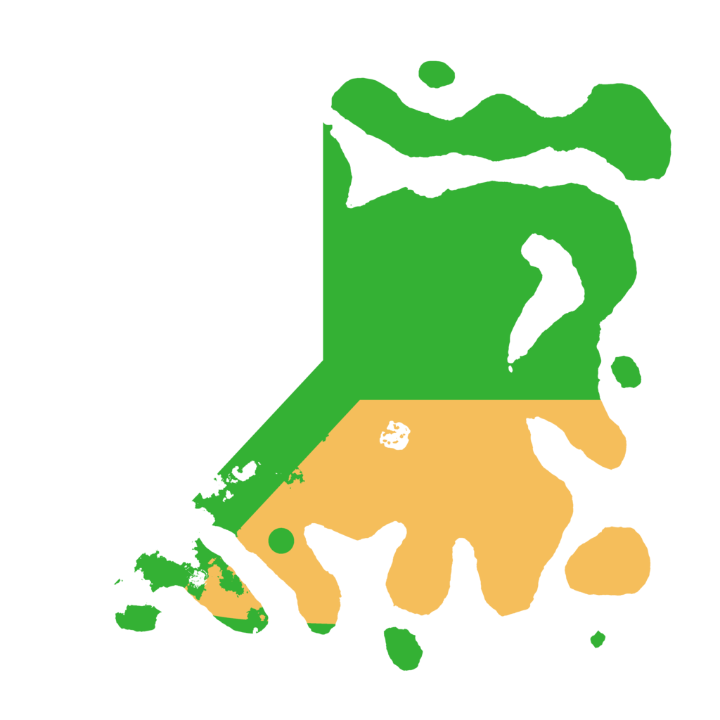 Biome Rust Map: Barren, Size: 3700, Seed: 158536649