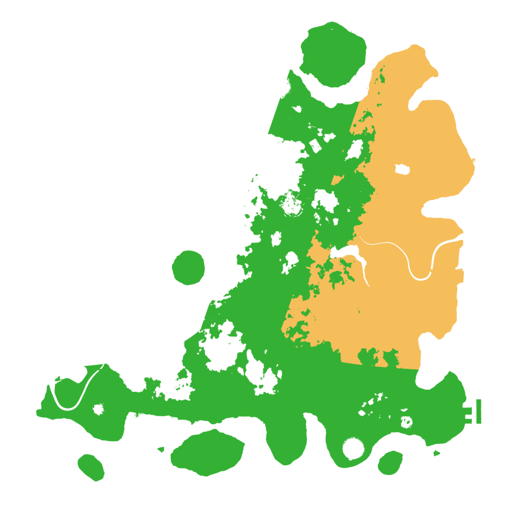 Biome Rust Map: Procedural Map, Size: 4200, Seed: 520