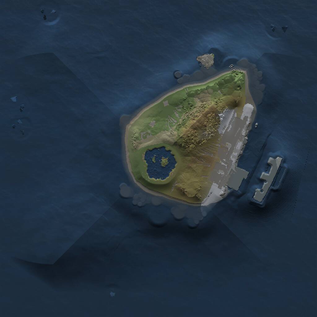 Rust Map: Procedural Map, Size: 1000, Seed: 23, 2 Monuments