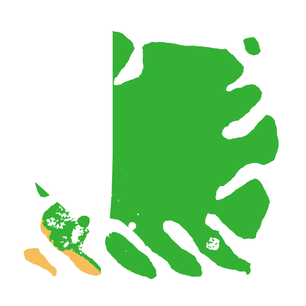 Biome Rust Map: Barren, Size: 3500, Seed: 376