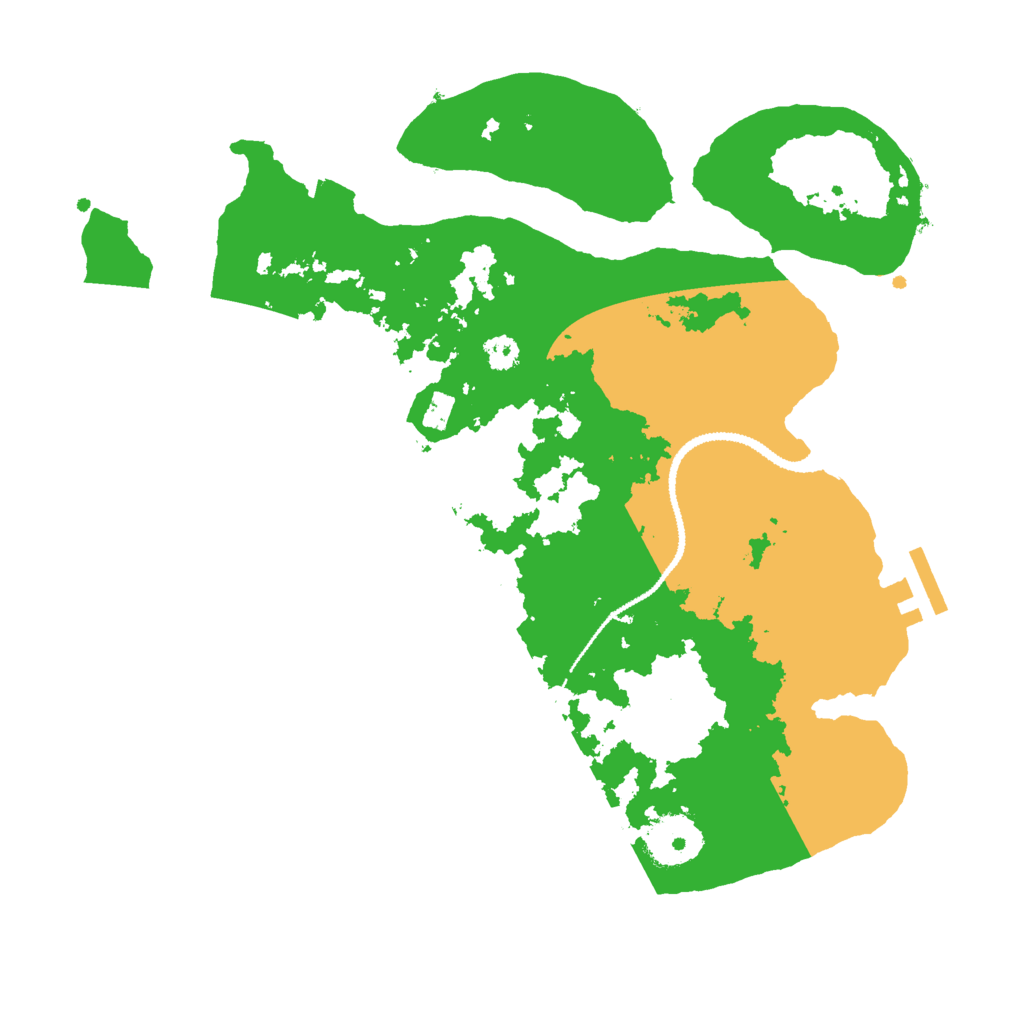 Biome Rust Map: Procedural Map, Size: 3000, Seed: 7648