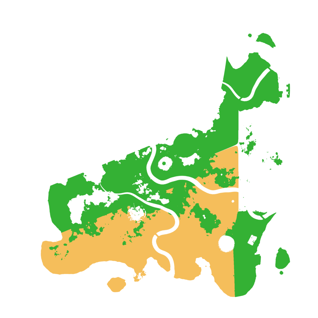 Biome Rust Map: Procedural Map, Size: 3500, Seed: 140576