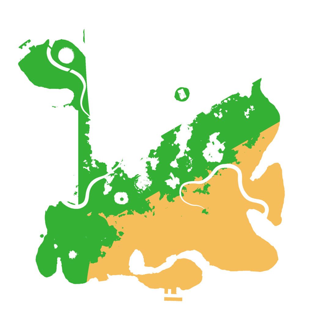Biome Rust Map: Procedural Map, Size: 3500, Seed: 1140149210