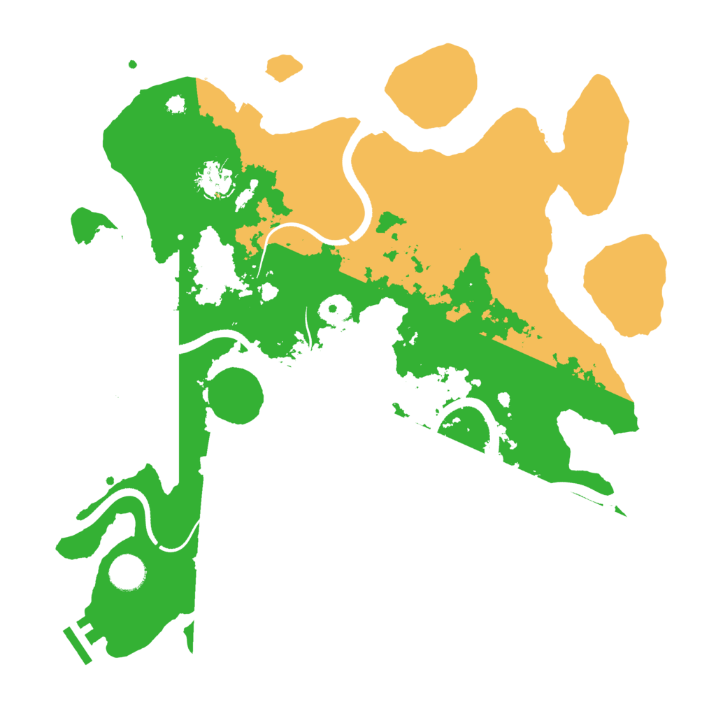 Biome Rust Map: Procedural Map, Size: 3500, Seed: 617992545