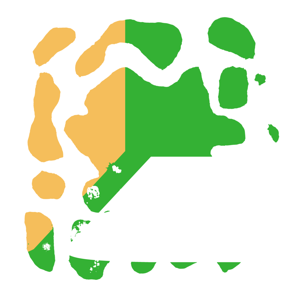 Biome Rust Map: Barren, Size: 3500, Seed: 11234